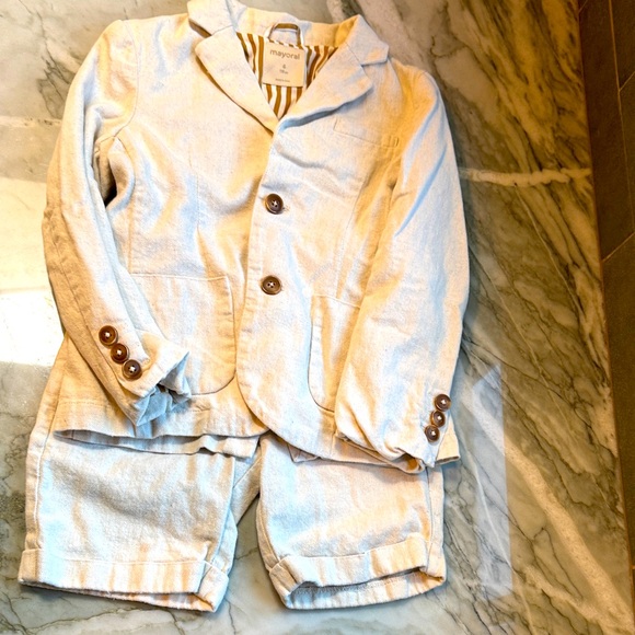 Mayoral linen blend blazer - Picture 1 of 6